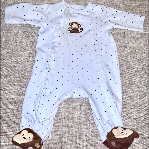 Little me sleeper with footies size 3 months - Picture 2 of 6